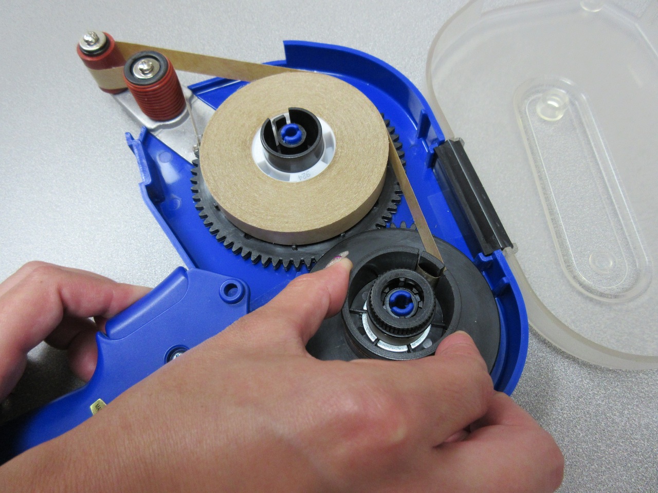 How to load tape into a tape gun