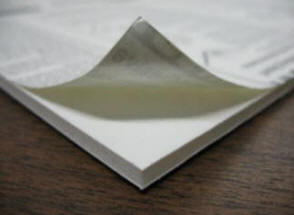Self-adhesive foam board for picture framing