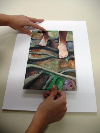 How to sink mount a canvas board