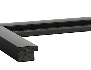 W-1030-SCO: Black Imitation Wood Corner Sample