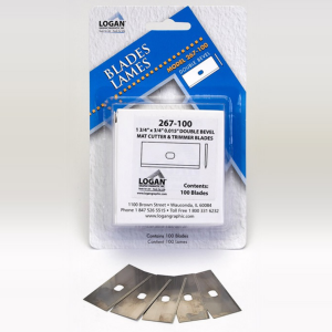 Logan Replacement .015 Double Bevel Blades, Pack of 100: 267-100