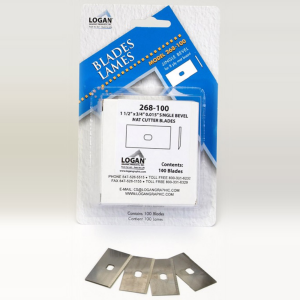 Logan Replacement .015 Single Bevel Mat Cutting Blades, Pack of 100: 268-100