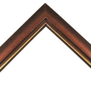 1" Wide - Walnut Picture Frame Moulding - Corner Sample or Chip - Style 78501-G