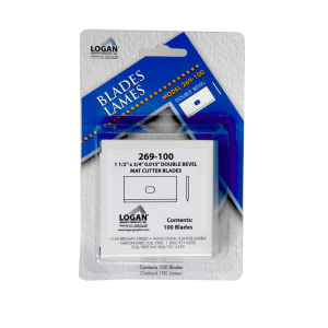 Logan Replacement .015 Double Bevel Utility Blades, Pack of 100: 269-100