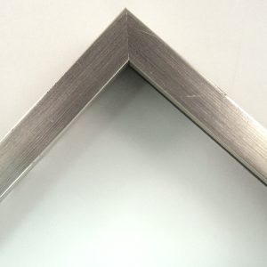 OM-79887: 3/4" Wide Brushed Champagne Silver Wood, Flat Face Frame (7/8" Rabbet)