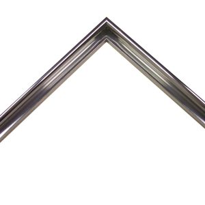 G-OEM-5-01: 3/8" Wide Shiny Silver, Rounded Metal Frame (3/8" Rabbet Channel)