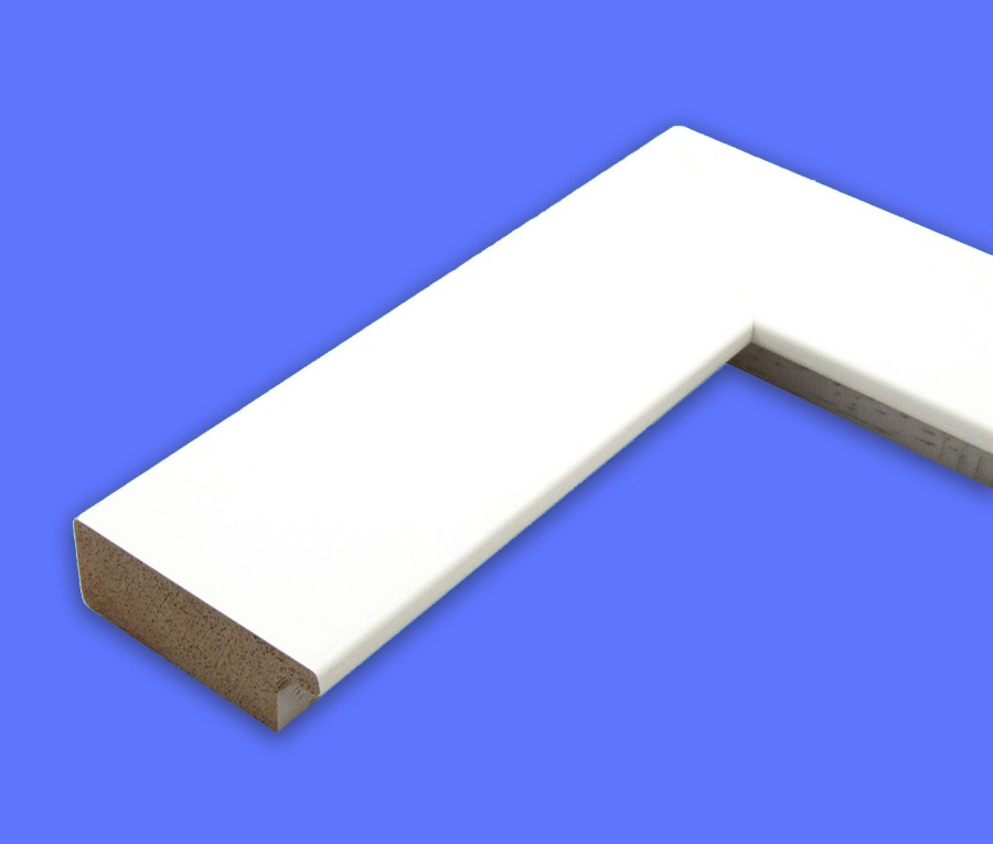 White Flat Face 1-5/8" Wide Picture Frame Moulding in 99 Ft Wholesale Bundle - 2948-M