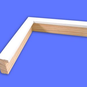 White Cap 3/4" Wide Custom Cut Picture Frame -2950-M