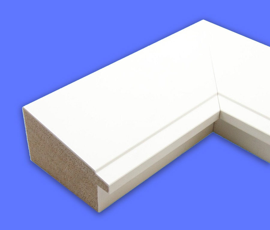 White 2-1/2" Wide Custom Cut Picture Frame - 8262-M