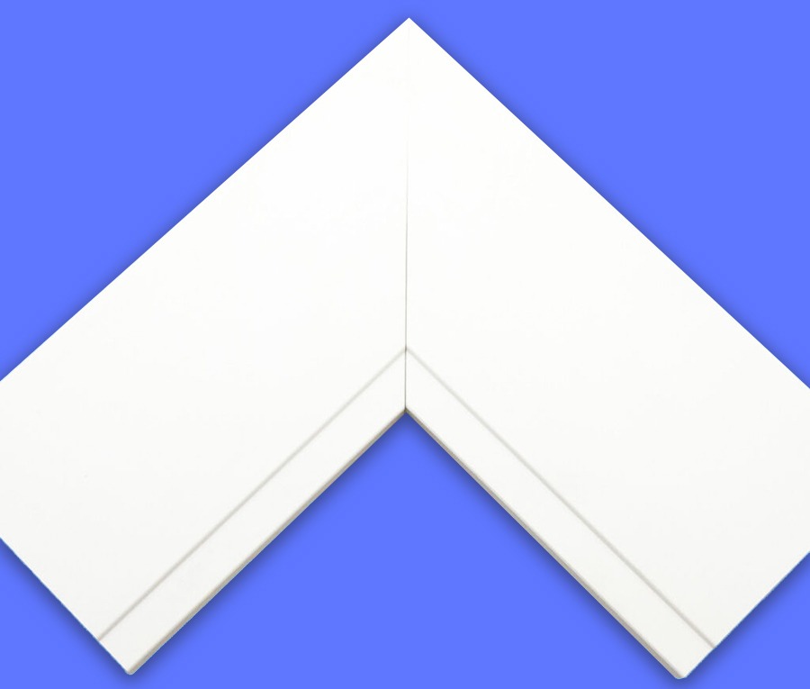 White 2-1/2" Wide Custom Cut Picture Frame - 8262-M