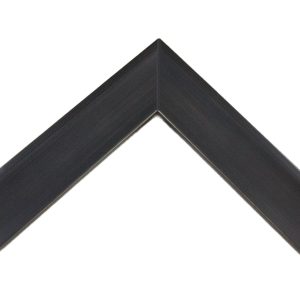 OM-83731: 1 1/4" Wide Glossy Charcoal Grey, Scooped Wood Frame(9/16" Rabbet)