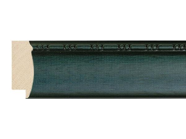 G-7509: 2 5/8" Wide Dark Green, Rounded Wood Frame with Beaded Edge (1/2" Rabbet)