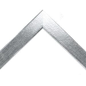 G-7912: 1 3/16" Bright Silver, Flat Face Wood Frame (1/2" Rabbet)