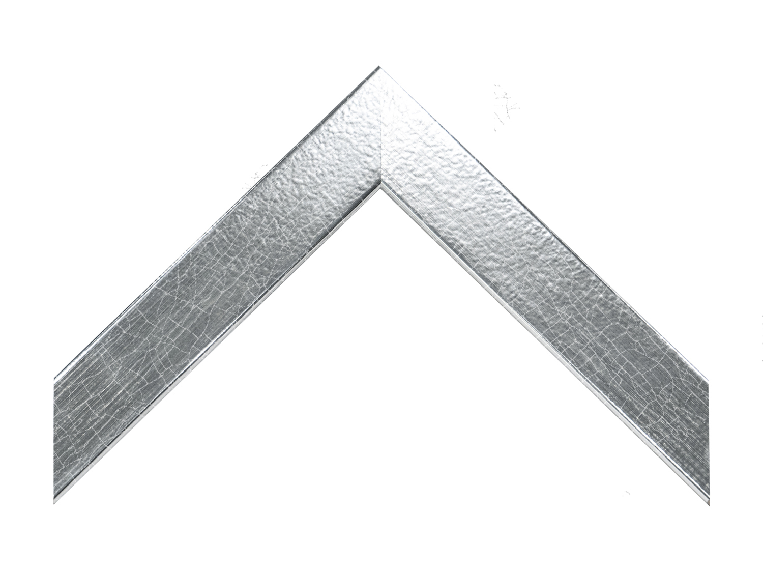G-7912: 1 3/16" Bright Silver, Flat Face Wood Frame (1/2" Rabbet)