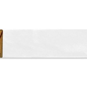 G-7913: 2" Wide Glossy White, Flat Face Wood Frame (1/2" Rabbet)