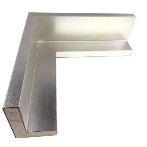 P1708-M Silver Floater Frame Moulding at Wholesale Price (1-9/16" Rabbet Depth) - 99 Feet Cut into 5 ft and 4 ft Sections