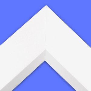 White 2" Wide Picture Frame Corner Sample or Chip - N3311-M