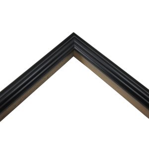 Black 7/8" Width Picture Frame Moulding in 99 Ft Wholesale Bundle (1-15/16" Rabbet Depth) - NDN-103-B-M