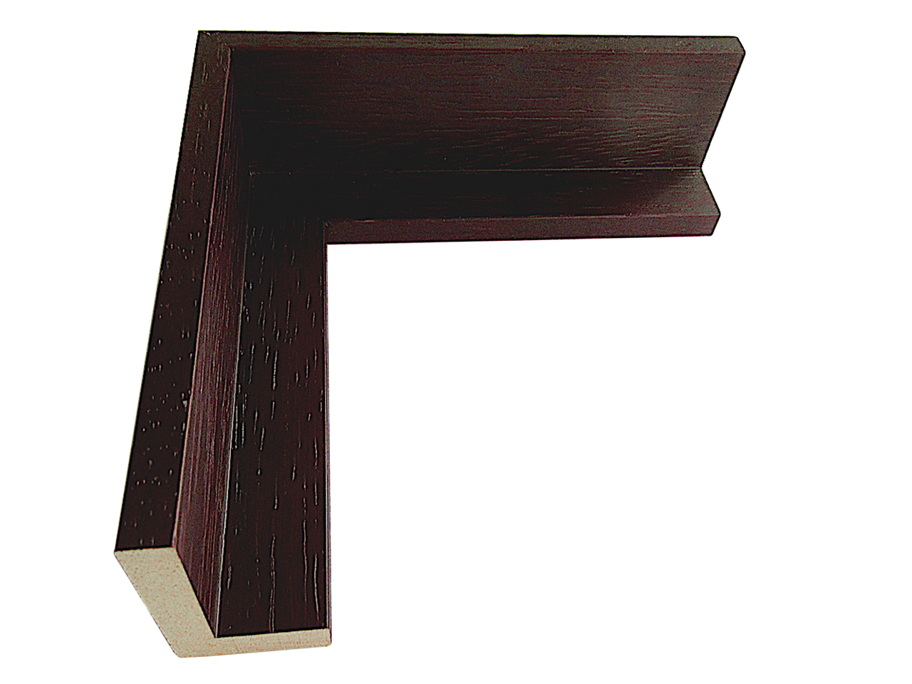 P1706-M Reddish Brown Floater Frame Moulding at Wholesale Price (1-9/16" Rabbet Depth) - 99 Feet Cut into 5 ft and 4 ft Sections
