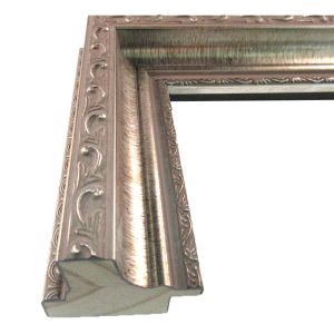 Antique Silver Ornate 2" Wide Picture Frame Moulding in 99 Ft Wholesale Bundle – 2808-M