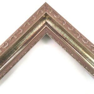 Antique Silver Ornate 2" Picture Frame Corner Sample or Chip - 2808-M