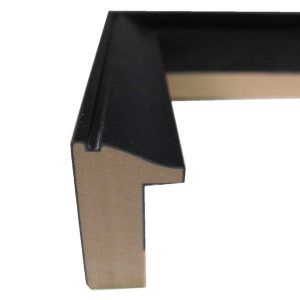 Black 1" wide 80771-G Picture Frame Moulding at Wholesale Bundle – 96 Feet (1-5/16" Rabbet Depth)