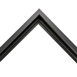 1-1/2" Deep Black Stepped Floater Frame Moulding in 99 Ft Wholesale Bundle - FFY-95558-M