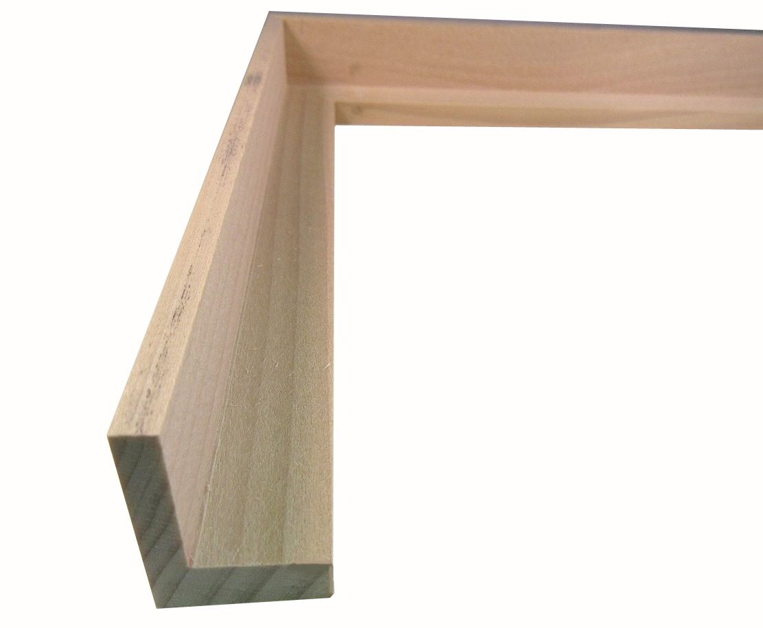 Unfinished Poplar Floater Moulding in 99 Ft Wholesale Bundle (1" Rabbet Depth) -Floater C