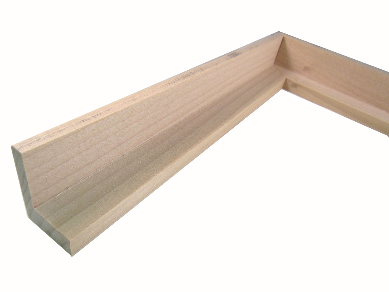 Unfinished Poplar Floater Moulding in 99 Ft Wholesale Bundle (1" Rabbet Depth) -Floater C