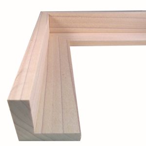 Floater D - Unfinished Poplar Floater Moulding at Wholesale Price (1-1/4" Rabbet Depth) - 99 Feet Cut to 5 ft & 4 ft Sections
