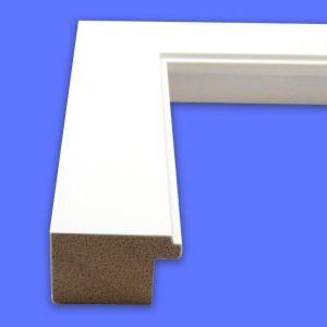 White 1-1/4" Wide Picture Frame Moulding in Lengths - WHT10-M