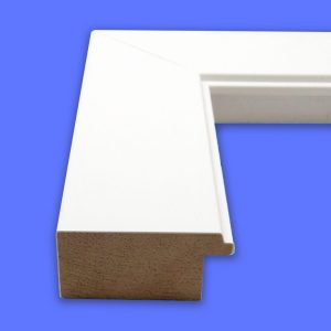 White 1-3/4" Wide Picture Frame Moulding in Lengths - WHT11-M
