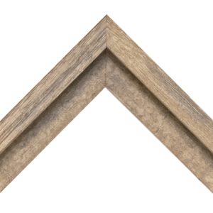 UA-B871: 13/16" Wide Rustic Brown Chalk Finish Painted Wood Floater Frame with Scooped Face (1 1/2" Rabbet)