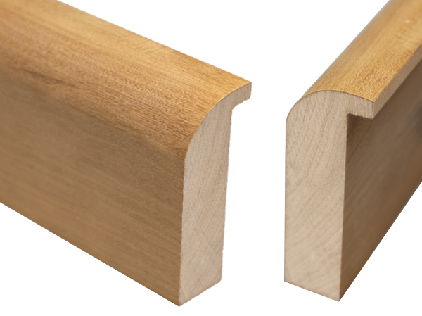 G-23-SC-RW: 1" Unfinished Cherry Wood Shadowbox Frame with Rounded Edge (2 3/4" Rabbet)