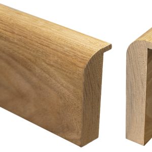 G-29-SC-RW: 1" Wide Unfinished Walnut Wood Shadowbox with Rounded Edge (3 3/4" Rabbet)