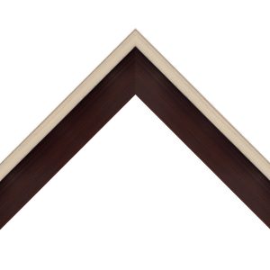 OM-80638: 7/16" Wide Silver Face & Satin Black Wood Floater Frame (2 3/16" Rabbet)