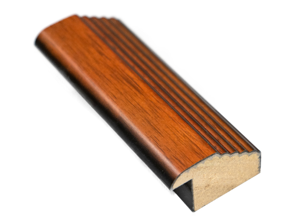 G-HS-1: 1 1/4" Wide Stepped Walnut Wood Frame (5/8" Rabbet)
