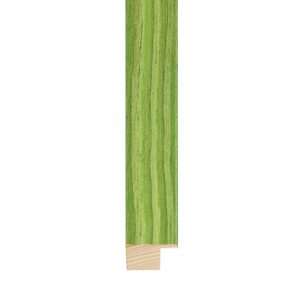 OM-84414: 3/4" Green Grain, Flat Face Wood Frame (5/8" Rabbet)