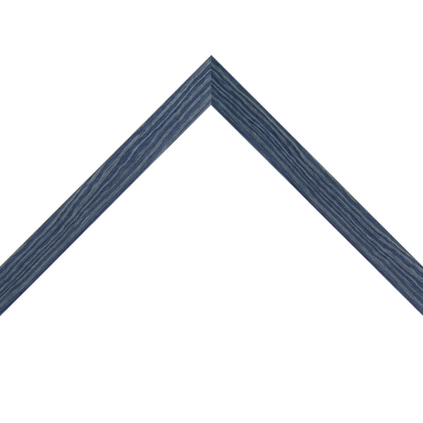 OM-84415: 3/4" Blue Grain, Flat Face Wood Frame (5/8" Rabbet)