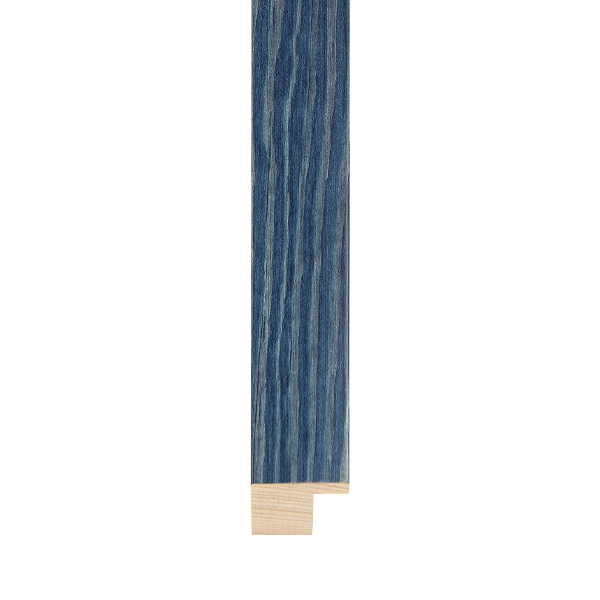 OM-84415: 3/4" Blue Grain, Flat Face Wood Frame (5/8" Rabbet)