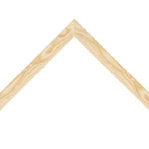 OM-84405: 3/4" Natural Grain, Flat Face Wood Frame (5/8" Rabbet)
