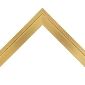 OM-84347: 3/8" Wide Warm Gold Leaf Wood Floater Frame (1 5/8" Rabbet)