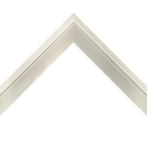 OM-84348: 3/8" Wide Silver Leaf Wood Floater Frame (1 5/8" Rabbet)