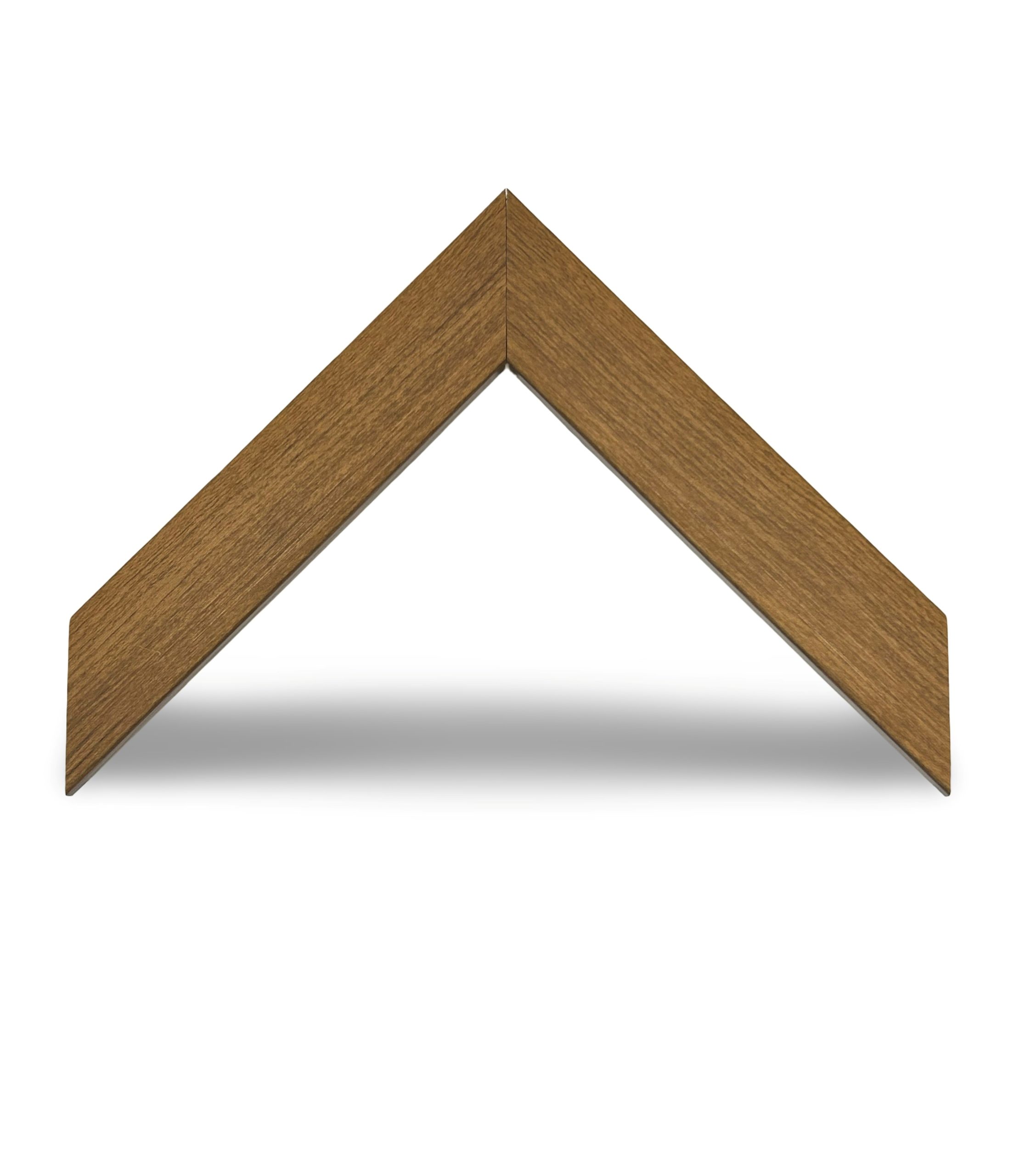 W-8490: 1 1/4" Wide Light Oak Flat Face Polystyrene Frame (1/2" Rabbet)