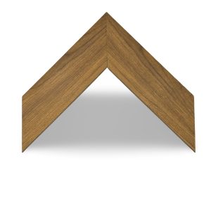 W-8491: 2" Wide Light Oak Flat Face Polystyrene Frame (1/2" Rabbet)